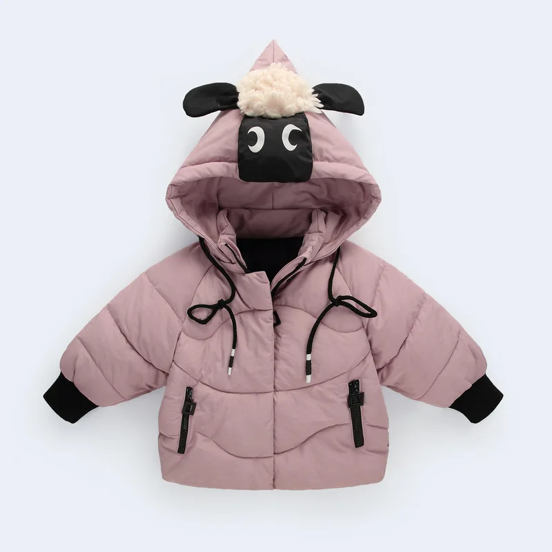 Утепленная детская хлопковая верхняя одежда с капюшоном на осень и зиму новое