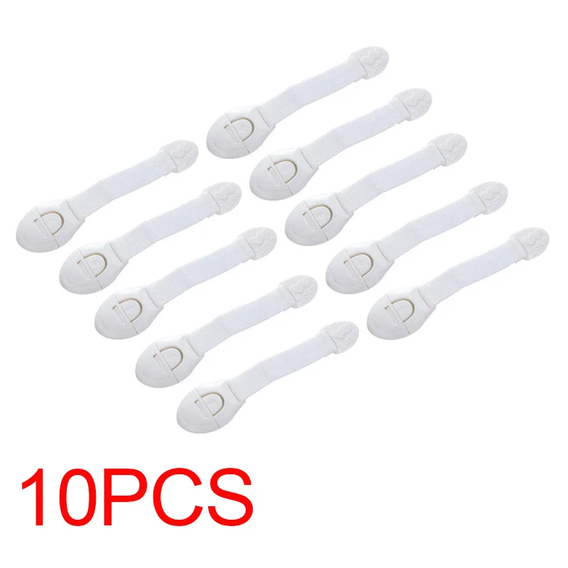 10PCS Защита от детей блокировка пластиковых ящиков, дверей шкафа, шкафа, замки безопасности для детей - Цвет: 10PCS