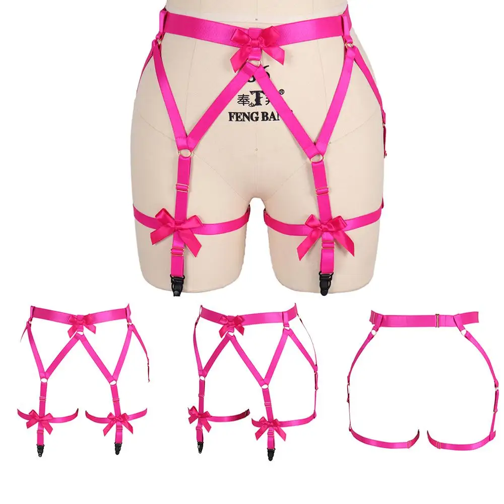 Поясной ремень-подвязка ремень ярко-розовая чулок бандаж на ноги сандалии с