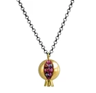 Женское Ожерелье с гранатом, уникальное золотистоесеребристое ожерелье с цепочкой, свадебное ожерелье, подарочное Ювелирное Украшение, 2020