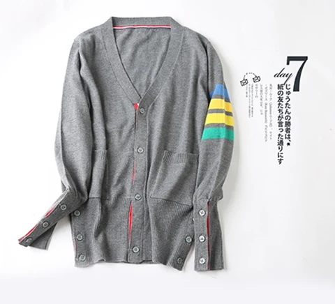 Men Medium grey Кашемировый свитер с длинными рукавами, стильный кардиган для пары, вязаный кардиган, женский и мужской свитер - Цвет: Men Medium grey