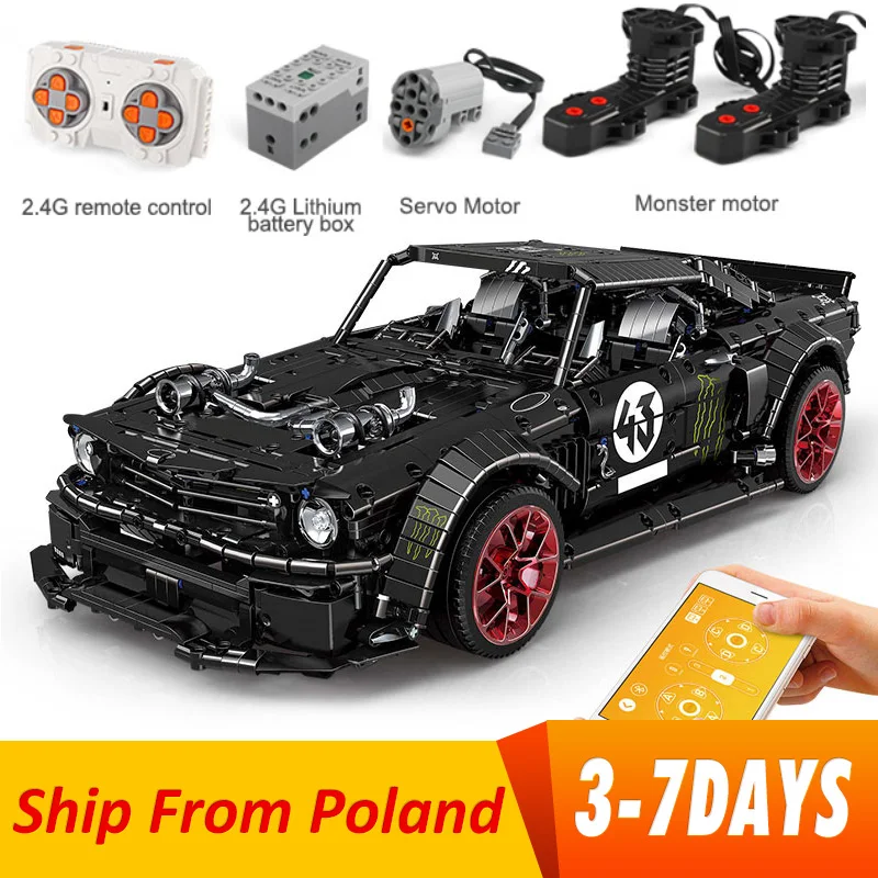 Пресс форма для King 13108 высокотехнологичных RC автомобиль Mustang Hoonicorn гоночный MOC 22970