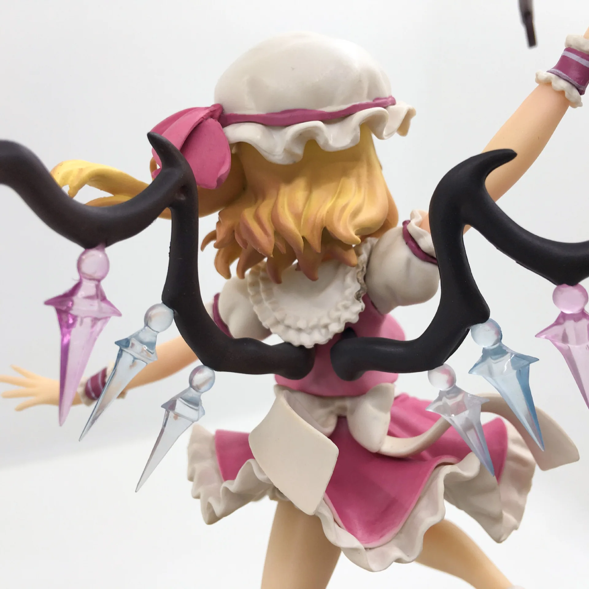 23 см японское аниме TouHou Project Flandre алое платье ПВХ фигурка модель коллекционные