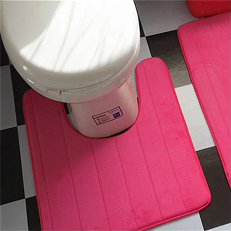 Набор простых ковриков для ванной 2 шт. U образный ковер коврики туалета