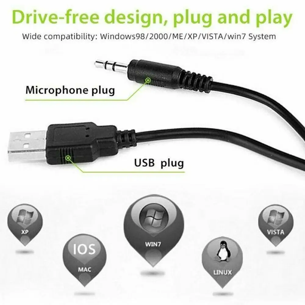 

Notebook HD Clip USB Camera Drive-Free Computer Video WebCamera with Webcam Mini PC Head Built-in Microphone 1080P Computer J5I6