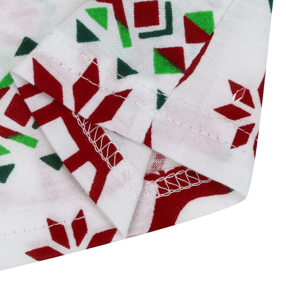 Зимняя Рождественская Пижама женский домашний костюм Печать оленей пижама с