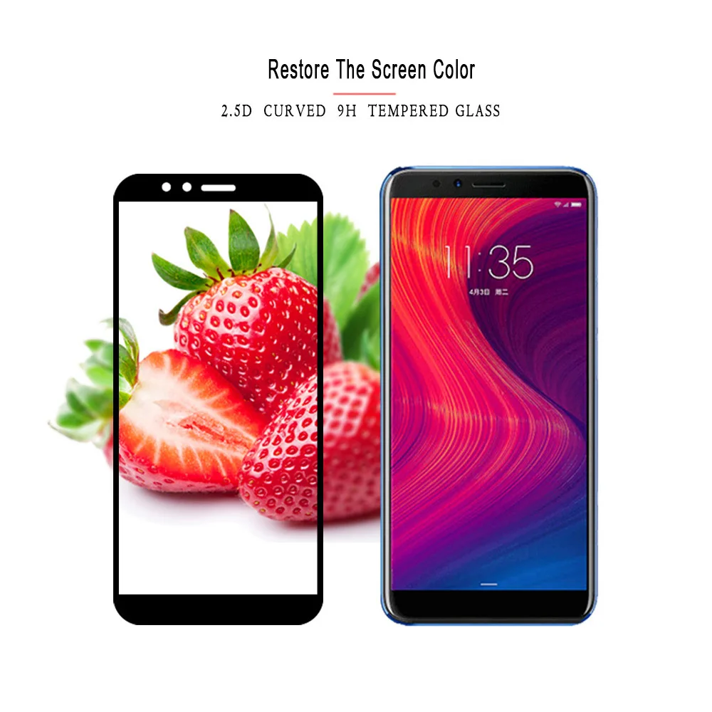 

10D Black Full Cover Tempered Glass For Lenovo A5 K5 Pro For Front Protective Film For Lenovo K5 Pro K6 Note Screen Protector