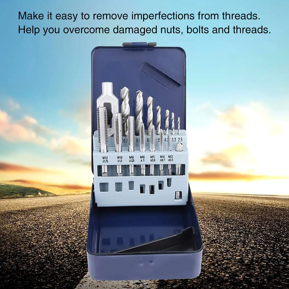 15 шт. комбинированные сверла Метрическая легированная сталь ручной инструмент