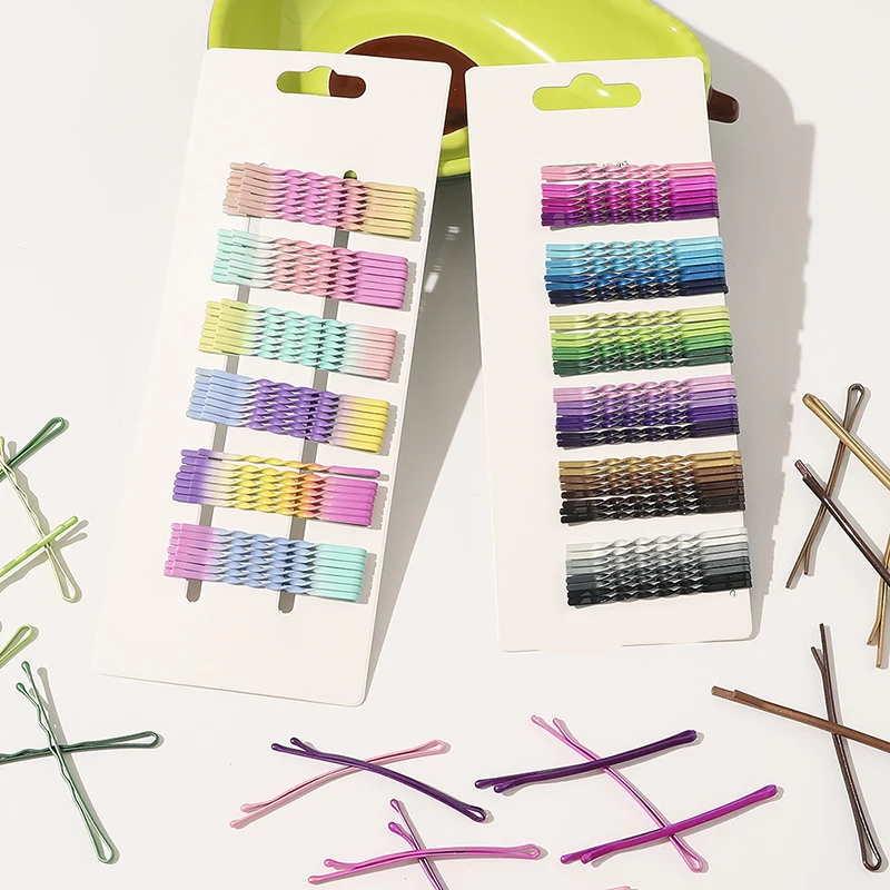 Заколки для волос плоские скрученные 1 комплект| |