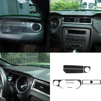 car interior suit center console decoration kit cover trim sticker decal for ford mustang 2009 2010 2011 2012 2013 accessories
