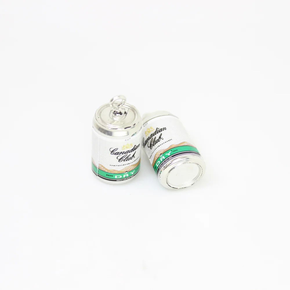 8 шт./каучуковые банки Yamily очаровательные 3D Подвески в виде напитков и пива для