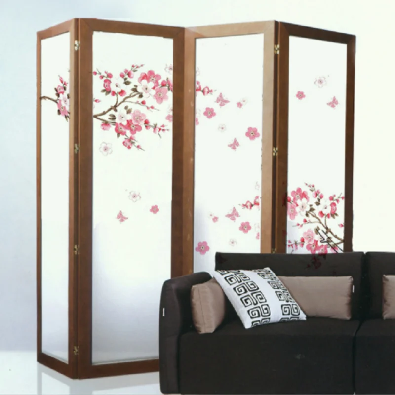 

1 Set Home Sticker PVC Pink Wall/Cabinet Traditional China Style Sticker Living Room Hotel Decoration Self-adhensive DIY Deco