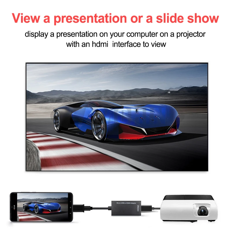 Универсальный Micro USB в HDMI адаптер для Android для HDTV Mini USB в Преобразование HDMI линейный компьютерный видео конвертер адаптер