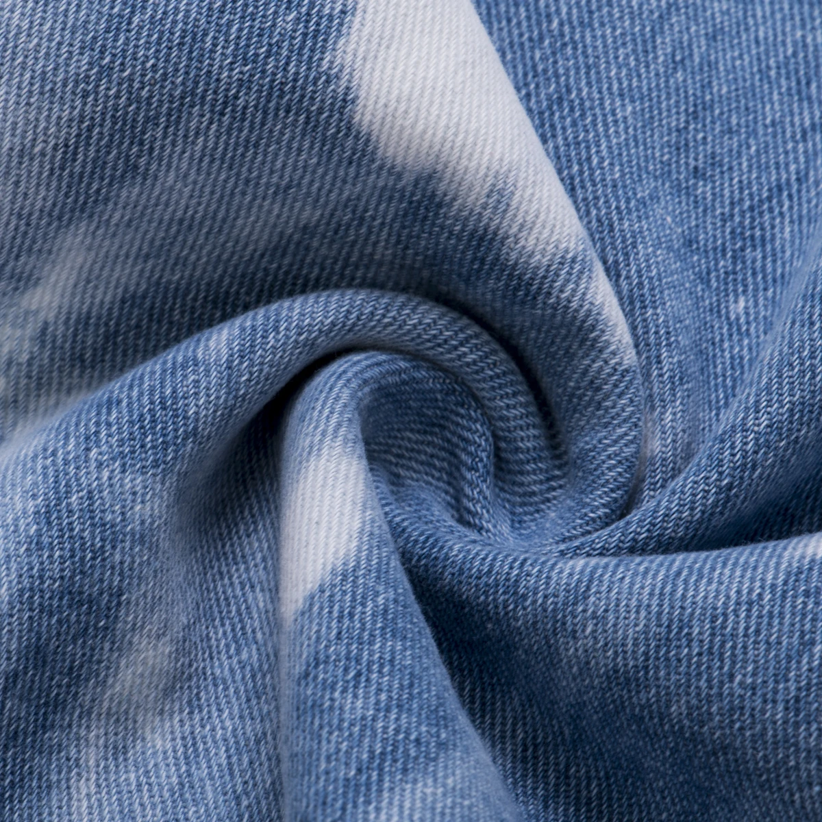 Мужские прямые брюки из окрашенной в галстук джинсовой ткани удобные тянущиеся