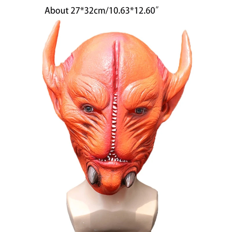 

50LE Simulated Latex Made Mask Toy Present Scary Toys Interesting Gift