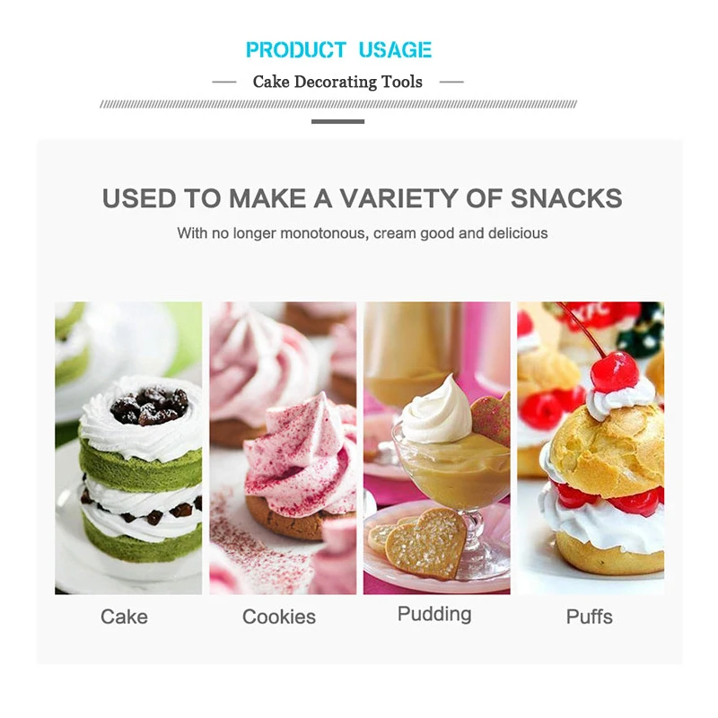 

24Pcs Stainless Steel Icing Pastry Nozzles Piping Birthday Decorating Tips Set DIY Baking Tools for Cakes Kitchen Accessories