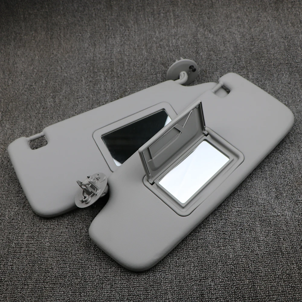 Левый Правый Серый передний солнцезащитный козырек с зеркалом для макияжа Chevy Aveo