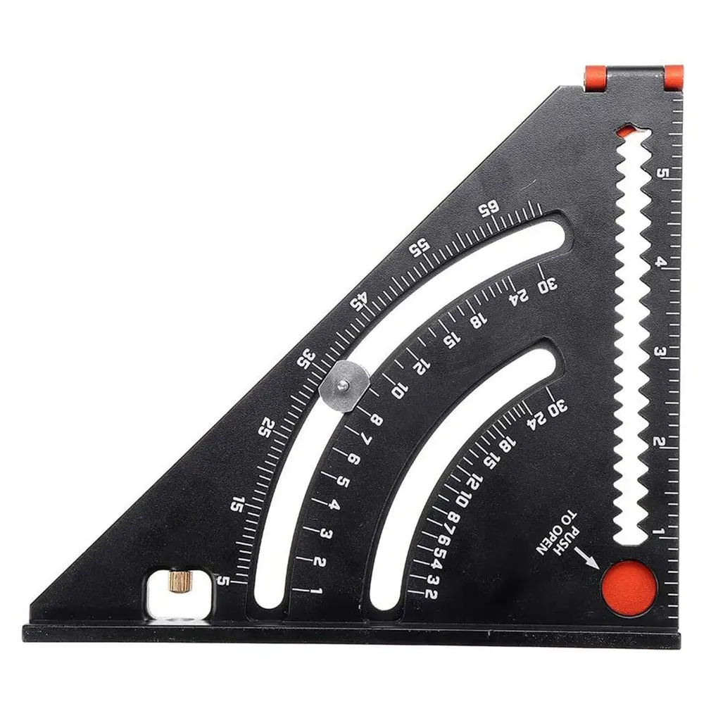 

Folding Triangle Ruler Carpenter Square Layout Tool Precision Goniometer Multi-angle Measurement Ruler