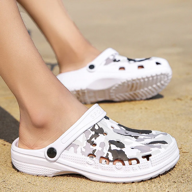 Шлепанцы унисекс из ЭВА сандалии с перфорацией дышащие пляжные тапочки шлепанцы