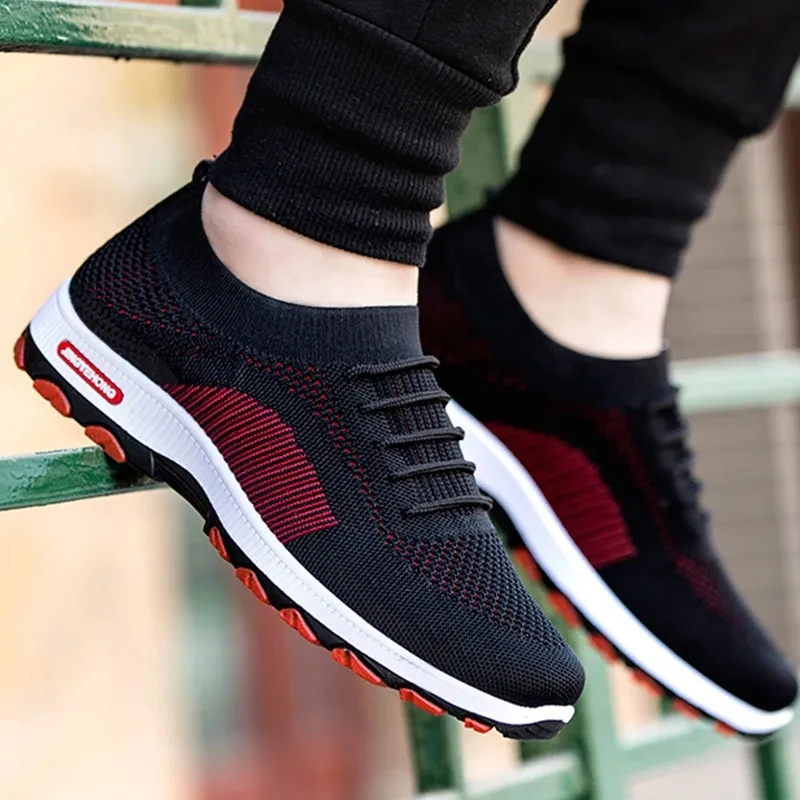 

Men's 2021 Spring And Autumn New Shoes Comfortable Breathable Color Contrast Tenis Daily Leisure Tsneakers