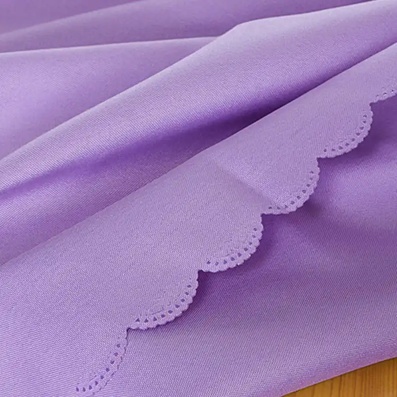 

1PC Wedding Party Round Table Cloth White Solid Color Dining Tablecloth Polyester Plain for Hotel Banquet Decoration