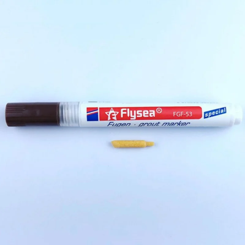 Цветная ручка для ремонта плитки белая наполняемая плиточная водостойкая