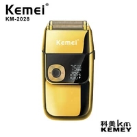 original kemei 2028 barber professional beard hair shaver for men electric shaver rrazor balds shaving machine rechargeable km 2