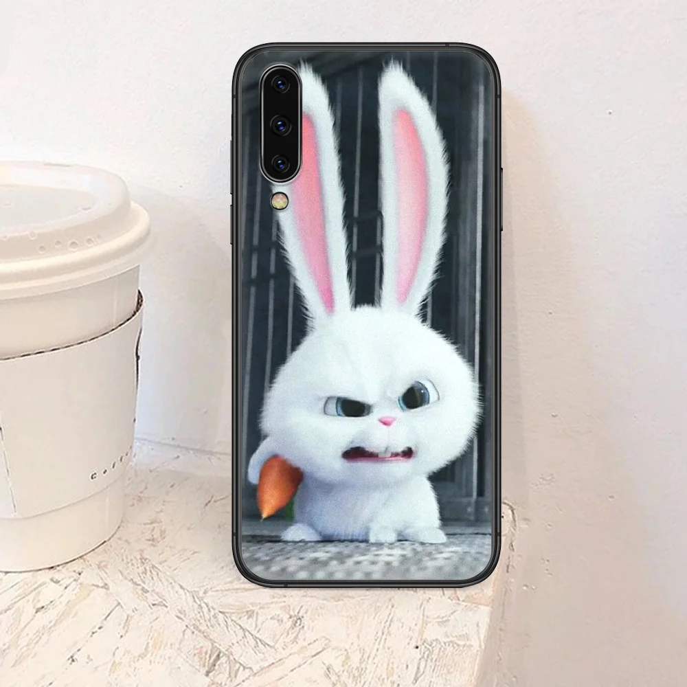 

Pet secret rabbit bunny Phone Case For Samsung Galaxy A 3 5 7 8 10 20 20E 21S 30 30S 40 50 51 70 71 black Cover Painting Etui
