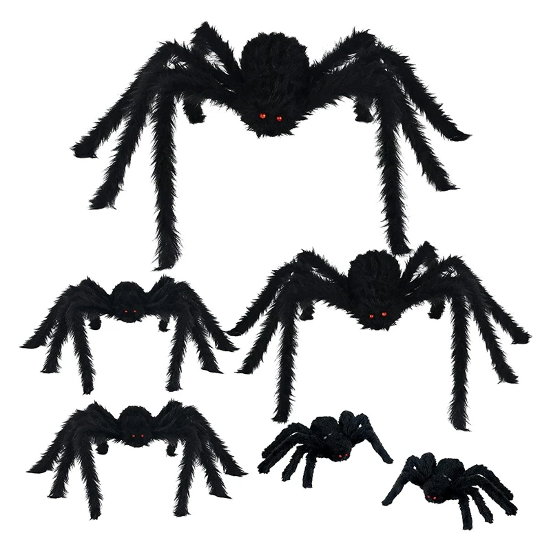 

Halloween Spider Decorations 6Pcs Halloween Realistic Hairy Spiders Set For Halloween Decorations Indoor Outdoor Creepy