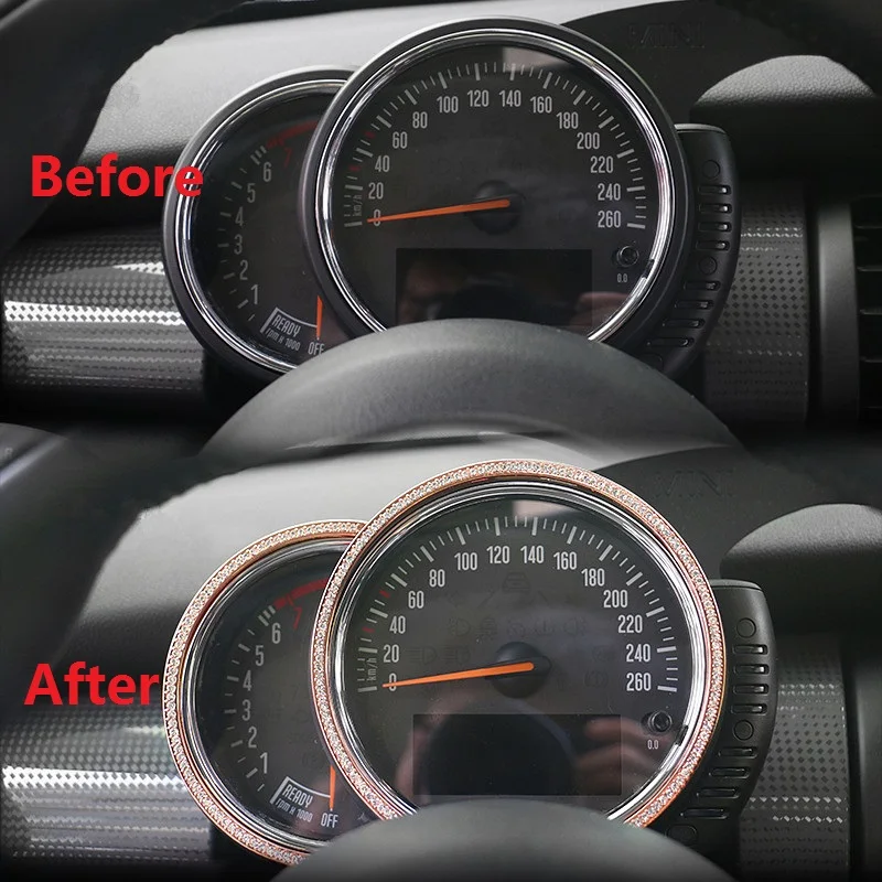 Bling автомобильный приборной панели измеритель дисплей рамка Крышка отделка