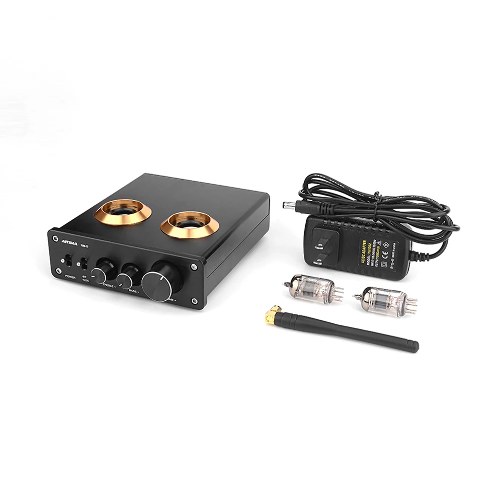 Black-US Plug AIYIMA Bluetooth 5,0 HiFi 6J1 вакуумный ламповый предусилитель усилитель Стерео предусилитель с высоким басом управление для домашнего звукового театра - Цвет: Black-US Plug