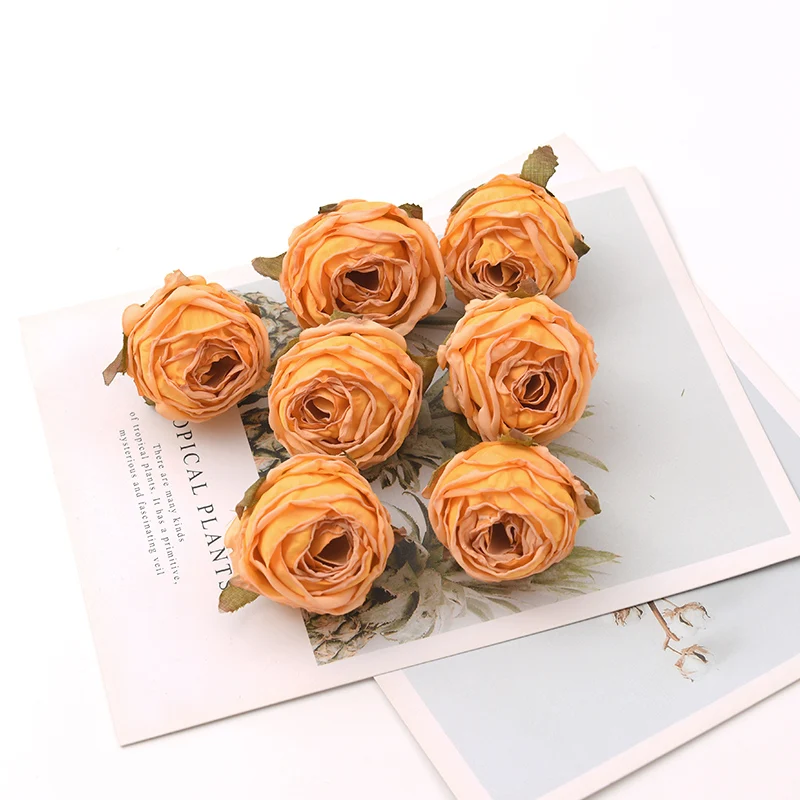 

Искусственные цветочные головки Nanairo, белые, шелк, 50 шт