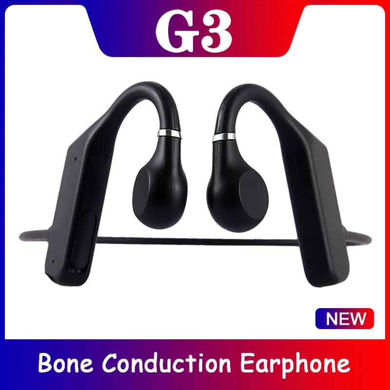 

G3 Bone Conduction Headphones Wireless Sports HIFI Earphone Bluetooth-Compatible Headset Hands-free With Microphone For Running