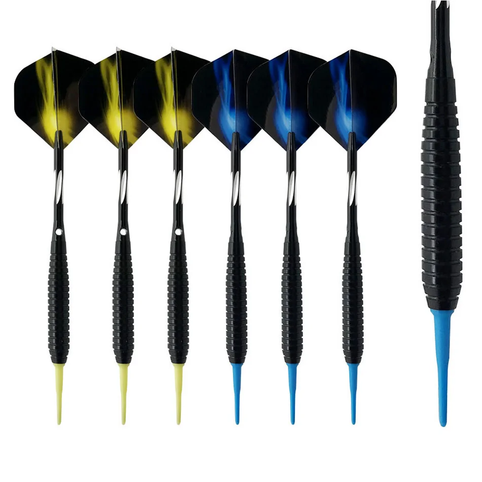 6 шт. профессиональные мягкие наконечники Дартс 18 г Электронные дартики для