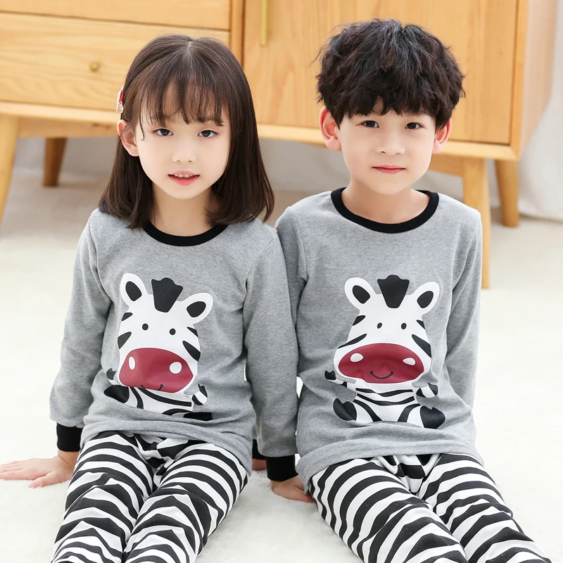 Детские пижамы Одежда для маленьких мальчиков детская одежда сна девочек