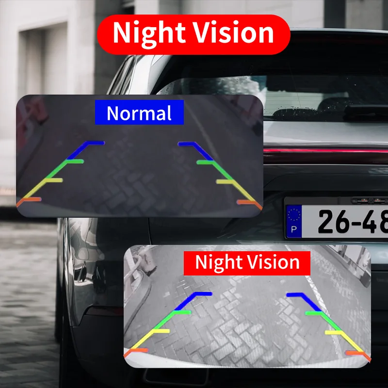 Автомобильная камера заднего вида с рамкой для номерного знака беспроводная