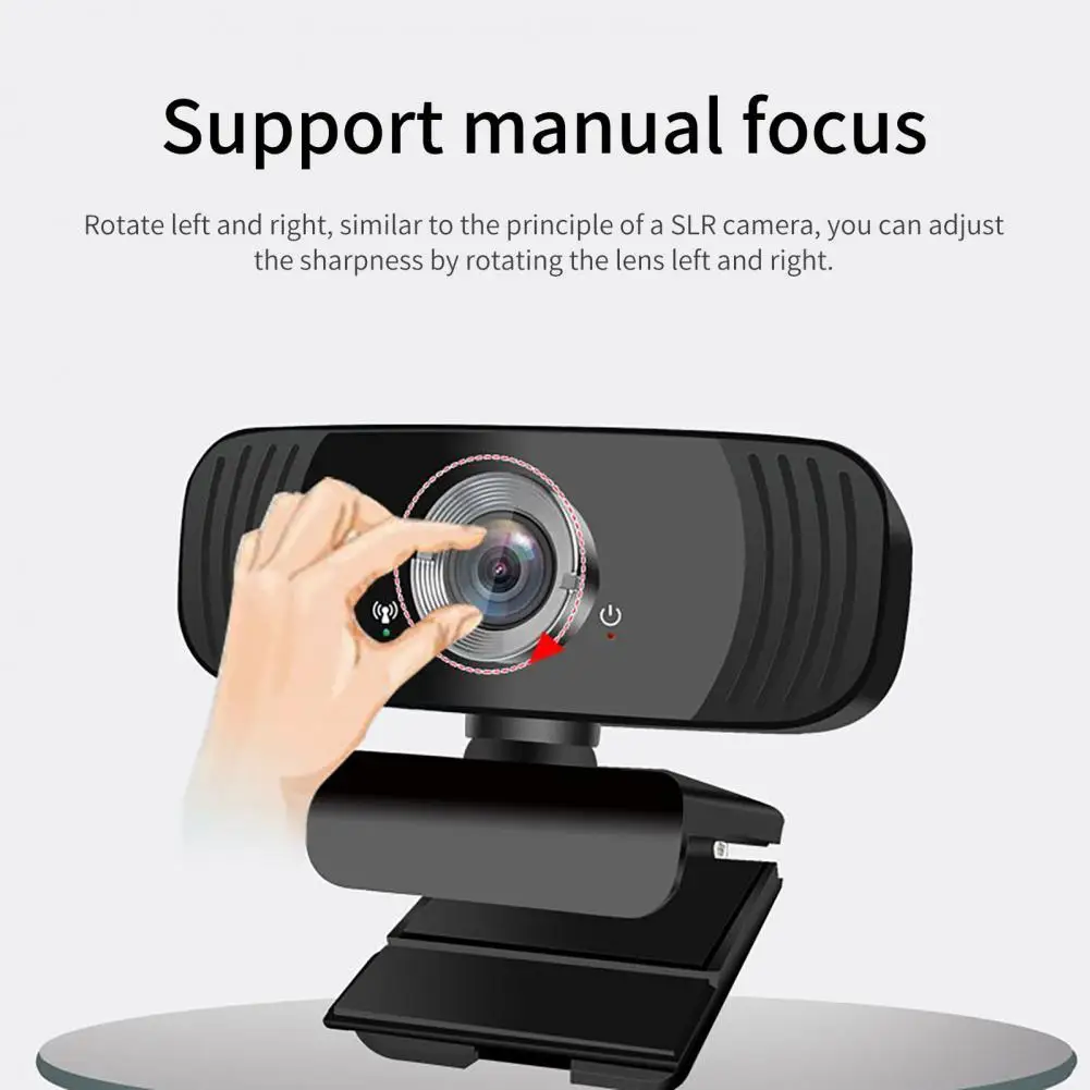

Rotatable Excellent HD Webcam 1080P Adjustable Digital Web Camera Built-in MIC Digital Camera High-resolution for Live Streaming