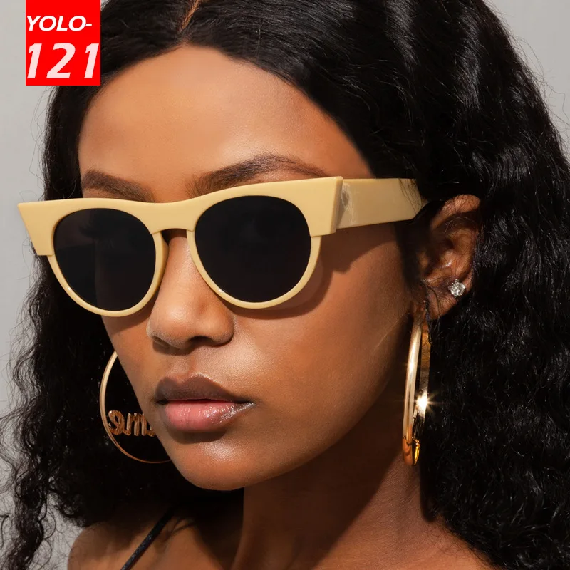 

Fashion round cat eye sunglasses female net red street shooting sunglasses sun glasses women wholesale bulk очки солнечные