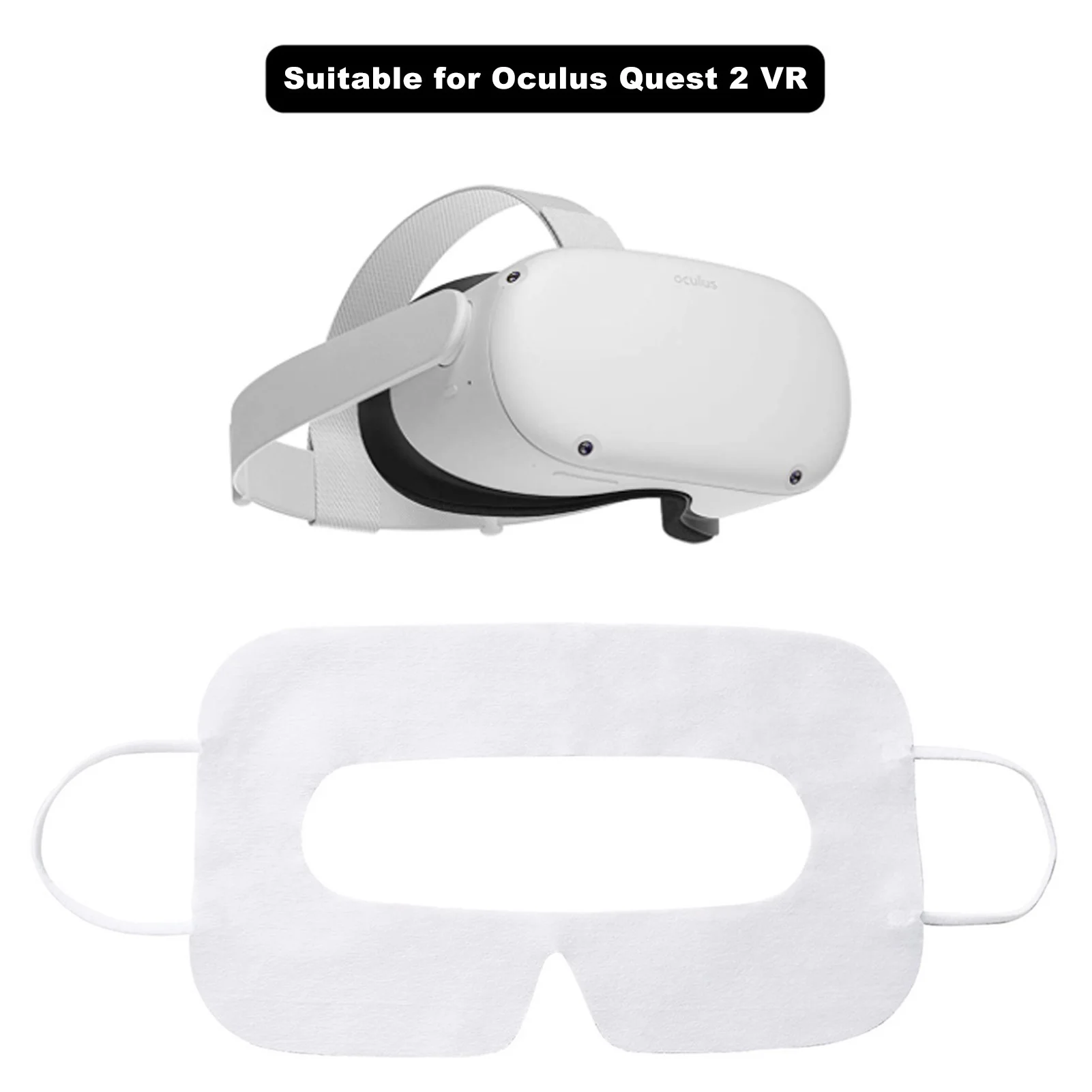 Маска для глаз VR 100 шт. впитывающая пот хлопковая ткань защиты лица одноразовые