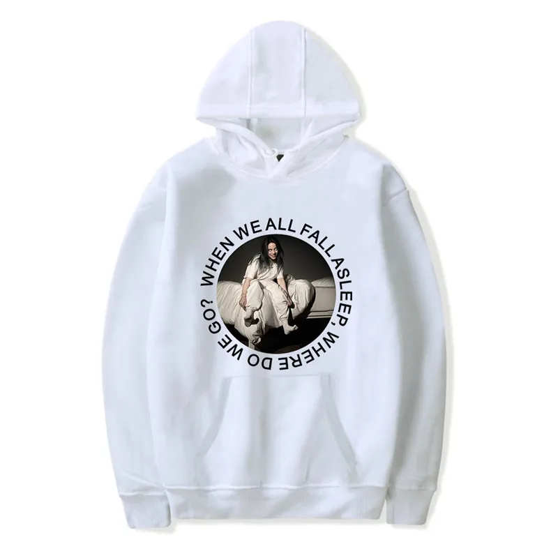 Billie Eilish, толстовка с капюшоном, топы с капюшоном, толстовки, Модные осенние свободные топы, сексуальные K-pops Harajuku топы, свитшоты для женщин и девушек - Цвет: HOODIES