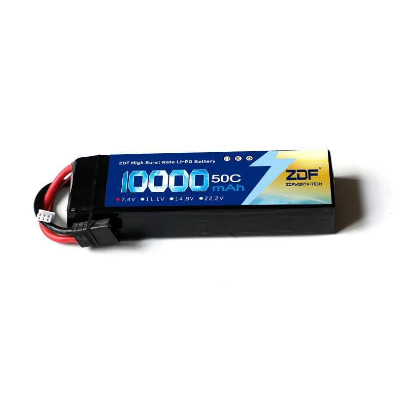 ZDF Новое поступление RC Lipo батарея 2S 3S 7 4 V 11 1 v 10000mah 35C 50C Max 70C 100C для самолета Traxxas