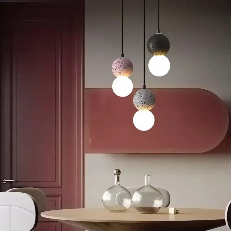 

Modern Restaurant Light Lamp Personality Creativity Online Celebrity Bedside Macaroon Decorative Hanging Lights Home Decor