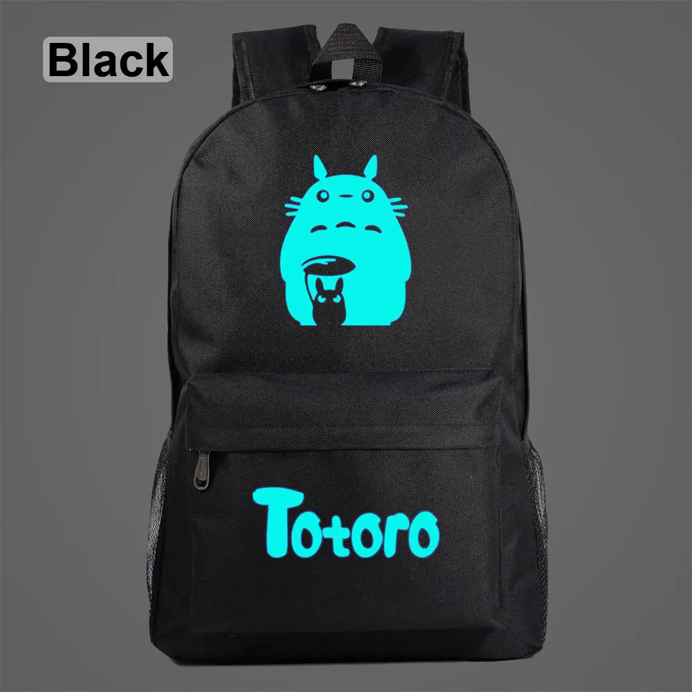 

Популярная светящаяся школьная сумка с рисунком аниме «Тоторо» для мальчиков и девочек, дорожная сумка для ноутбука в стиле Мой сосед Тотор...