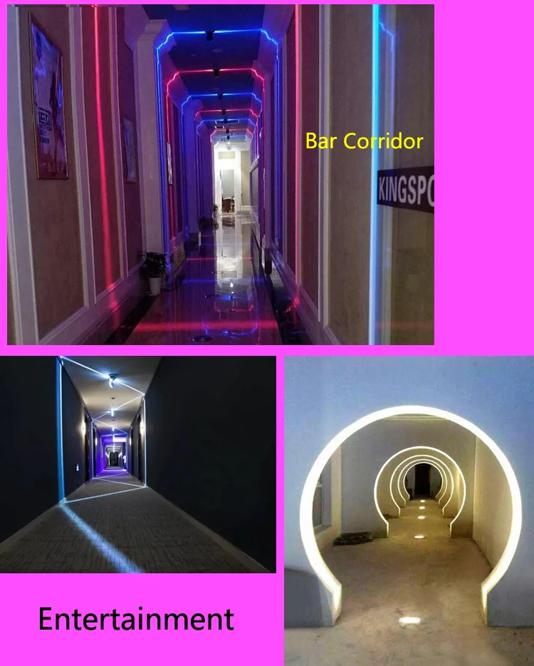 12 Вт RGB светодиодный светильник на подоконник для дверной рамы, стены, КТВ, отеля, бара, коридора, беспроводной светодиодный настенный светильник, 360 градусов, оконный светильник ing