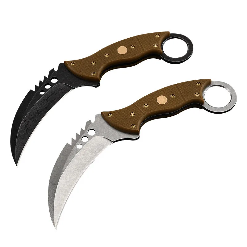 HS Tools тактический нож с фиксированным лезвием Tiger Claw для выживания на природе