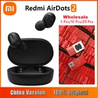 10 шт.лот оригинальные Xiaomi Redmi AirDots 2 True Wireless Bluetooth наушники TWS гарнитура стерео с микрофоном наушники с автоматической связью