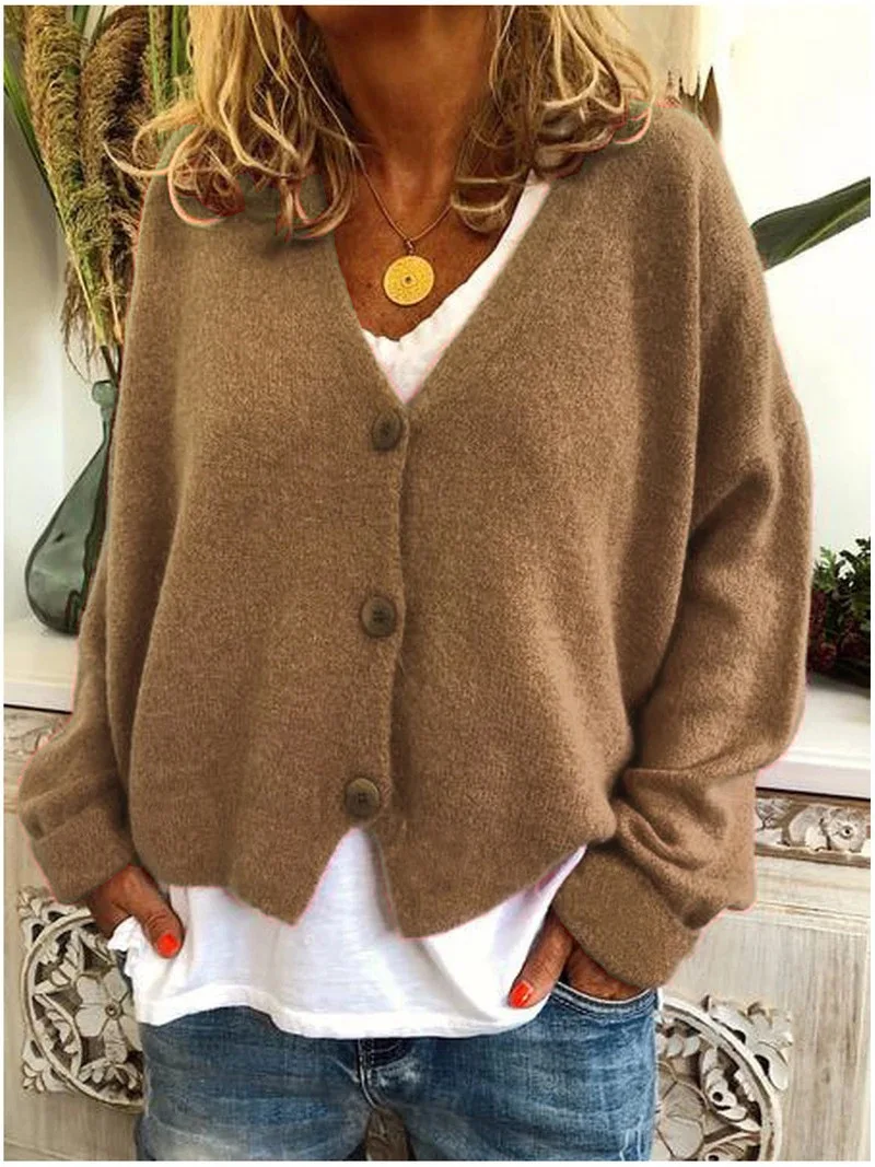 

Women's autumn and winter casual sweater knitted cardigan