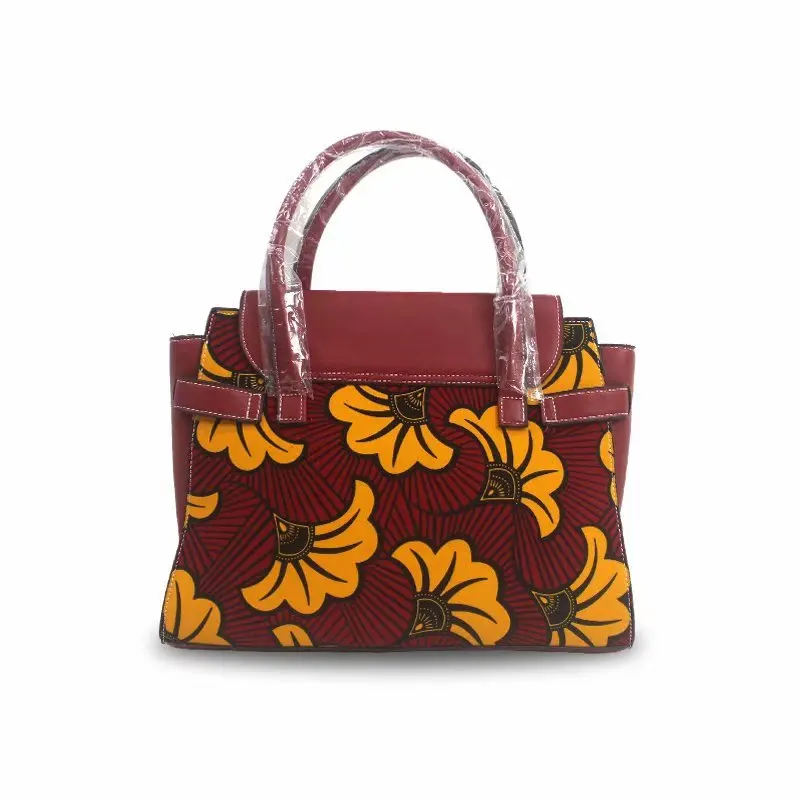 

100%cotton bags Most recent African fashion bag wax defines 3 pieces / set hip bag wax matching 6Y African real soft wax fabric