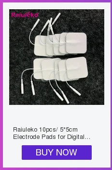 Raiuleko 10 шт./5*5 см электроды колодки для цифровой TENS Меридиан терапия массажные пластыри машина электронный массажер для физиотерапии