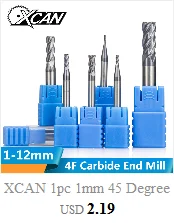 XCAN 1 шт. 45/60 градусов 10/14/18/20/25/30/32/35 мм HSS ласточкин хвост фрезы Straigh Концевая фреза ЧПУ фрезы концевой фрезы